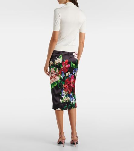 Top à col roulé en soie à ornements - Dolce&Gabbana - Modalova