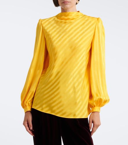Blouse VLogo en soie à rayures - Valentino Garavani - Modalova