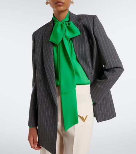 Blazer en laine vierge à rayures - Valentino Garavani - Modalova