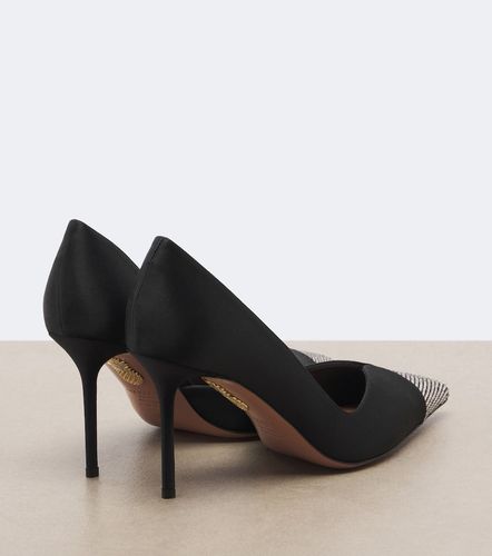 Escarpins Narcisse en satin à cristaux - Aquazzura - Modalova