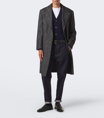 Manteau en laine et alpaga mélangés - Brunello Cucinelli - Modalova