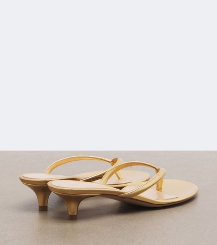 Mules Calypso en cuir métallisé - Gianvito Rossi - Modalova