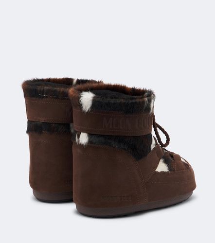 Bottines après-ski Icon Low en cuir façon poulain - Moon Boot - Modalova