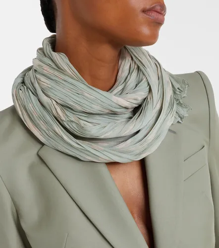 Foulard Skull en soie à imprimé - McQueen - Modalova