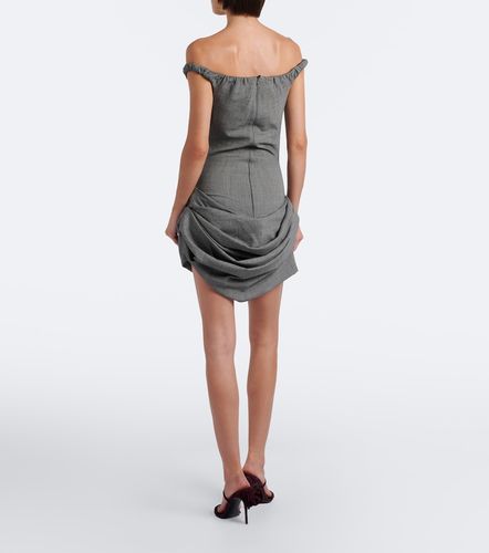 Robe en laine mélangée à motif chevrons - Magda Butrym - Modalova