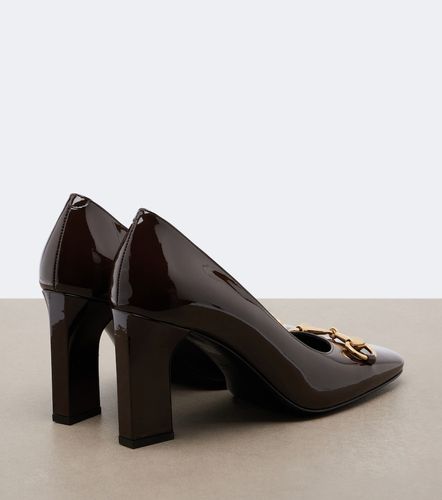 Escarpins Signora Horsebit en cuir verni - Gucci - Modalova
