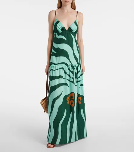 Robe longue Zea Palm en coton - Johanna Ortiz - Modalova