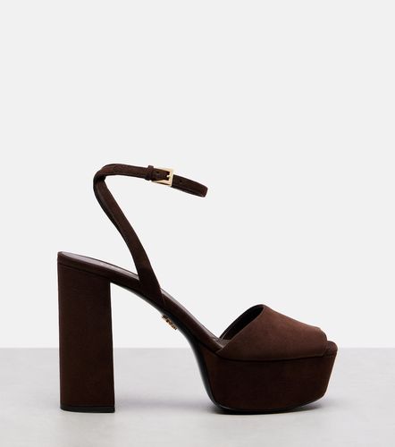 Prada Sandales à plateau en daim - Prada - Modalova