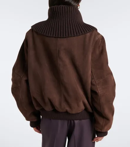 Veste bomber oversize en daim - The Attico - Modalova