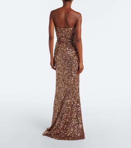 Robe longue bustier à sequins - Elie Saab - Modalova