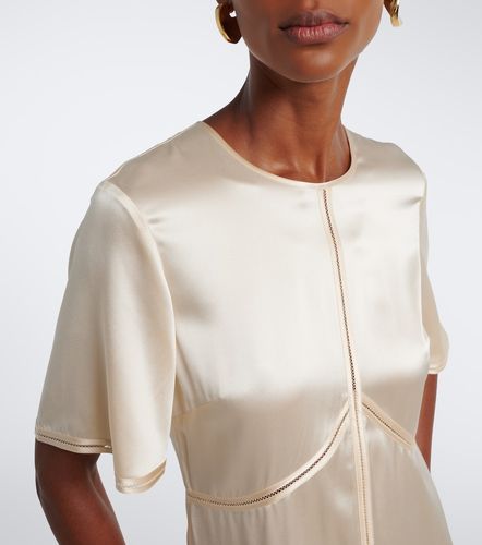 Robe midi Aura en satin de soie - Joseph - Modalova