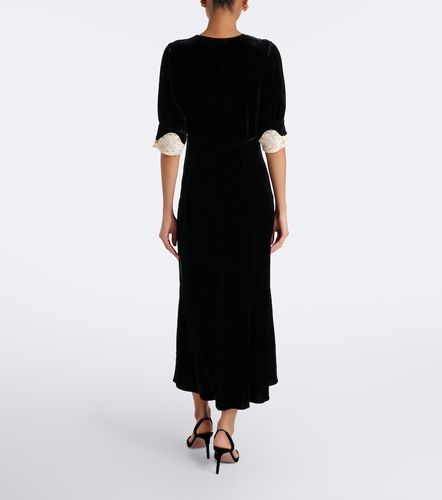 Robe midi Simone en velours à dentelle - Rixo - Modalova