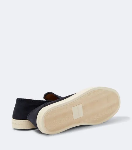 Mocassins Galleria 3 en daim - Giorgio Armani - Modalova