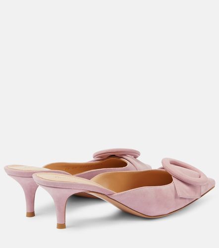 Mules Portofino 55 en daim - Gianvito Rossi - Modalova