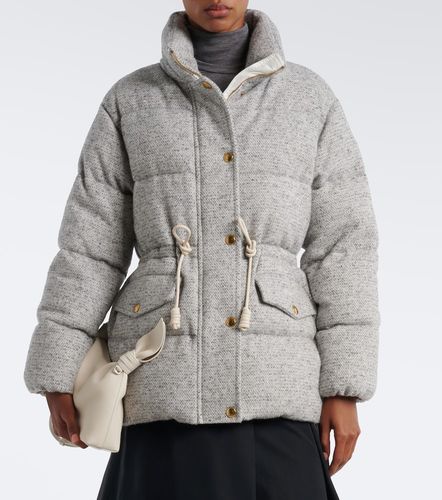Veste doudoune en laine mélangée - Moncler - Modalova