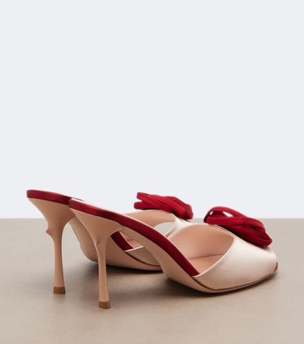 Mules Vivier en satin à appliqué floral - Roger Vivier - Modalova