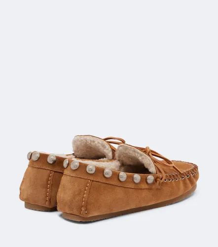 Mocassins Fitza en daim et shearling - Isabel Marant - Modalova