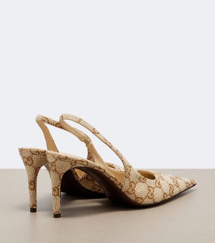 Escarpins slingback Donna en toile GG - Gucci - Modalova