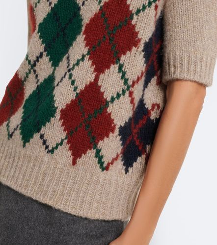 Pull Lisa en cachemire et mohair à motif argyle - Khaite - Modalova
