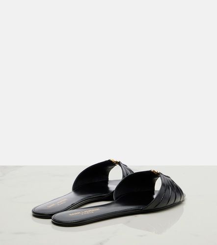 Mules Cassandre en cuir - Saint Laurent - Modalova