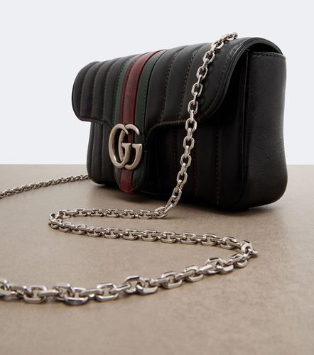 Sac Jetset GG Marmont Small en cuir - Gucci - Modalova