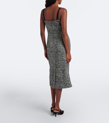 Robe midi en tweed de laine et soie mélangés - Dolce&Gabbana - Modalova