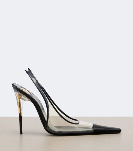 Escarpins slingback Romy à finitions en satin - Saint Laurent - Modalova