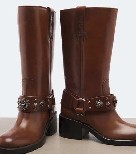 Chloé Bottes Dakota en cuir à clous - Chloe - Modalova