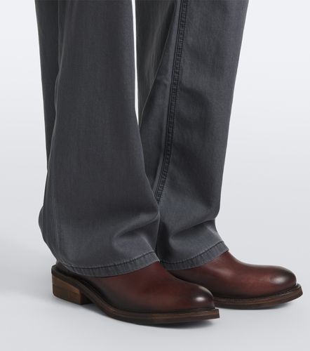 Miu Miu Pantalon ample en chambray - Miu Miu - Modalova
