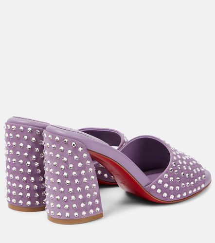 Mules Jane en daim à ornements - Christian Louboutin - Modalova
