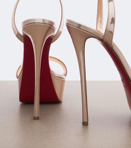 Sandales Loubi Queen Alta à plateau en cuir - Christian Louboutin - Modalova