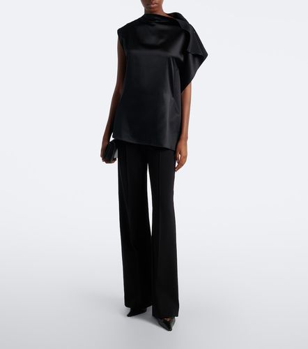 Top à volants en satin de soie - Sportmax - Modalova
