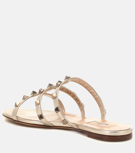 Mules Rockstud en cuir - Valentino Garavani - Modalova