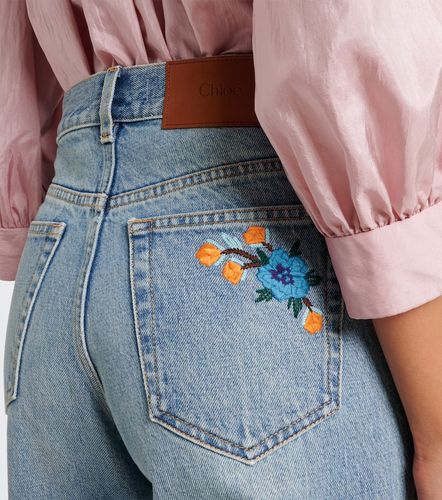 Chloé Jean straight à broderies - Chloe - Modalova