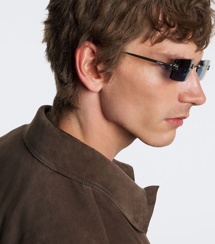 Lunettes de soleil rectangulaires Signature C - Cartier Eyewear Collection - Modalova