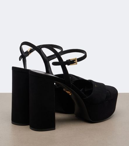 Prada Sandales à plateau en daim - Prada - Modalova