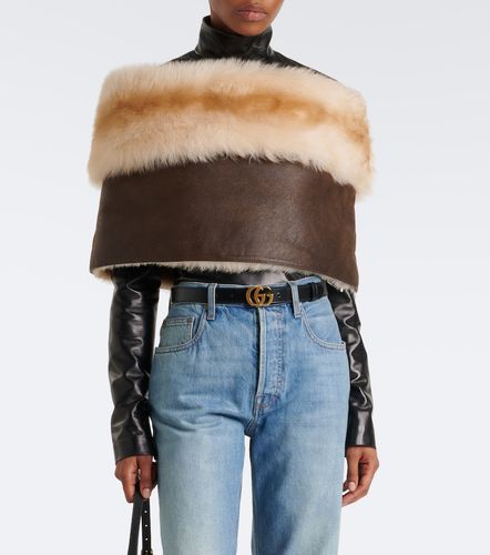 Gucci Top bandeau en shearling - Gucci - Modalova