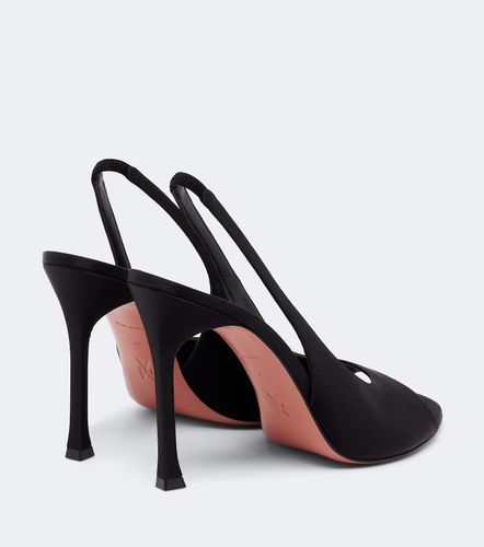 Sandales slingback Alexa en satin - Amina Muaddi - Modalova