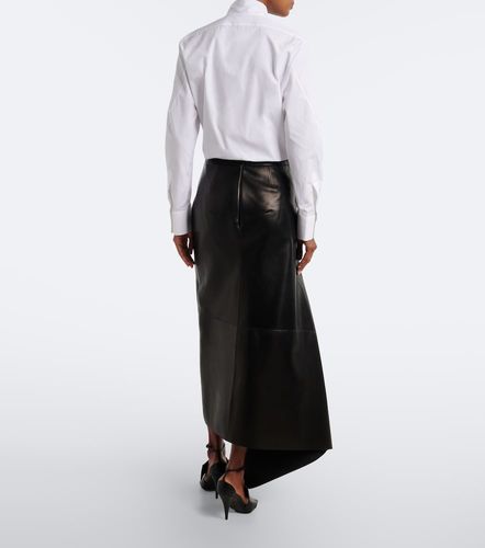Jupe longue asymétrique en cuir - Givenchy - Modalova