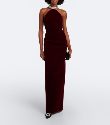 Robe longue en velours à ornements - David Koma - Modalova