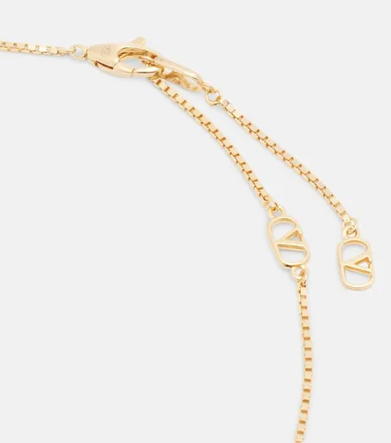 Collier à pendentif VLogo orné de cristaux Swarovski® - Valentino Garavani - Modalova