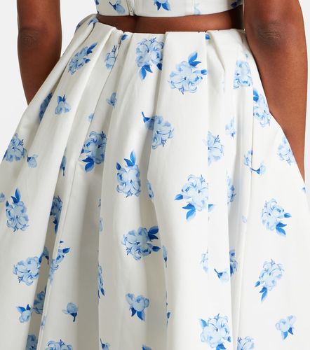 Jupe longue Victoria en coton à fleurs - Leo Lin - Modalova