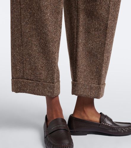 Pantalon droit en laine mélangée - Brunello Cucinelli - Modalova