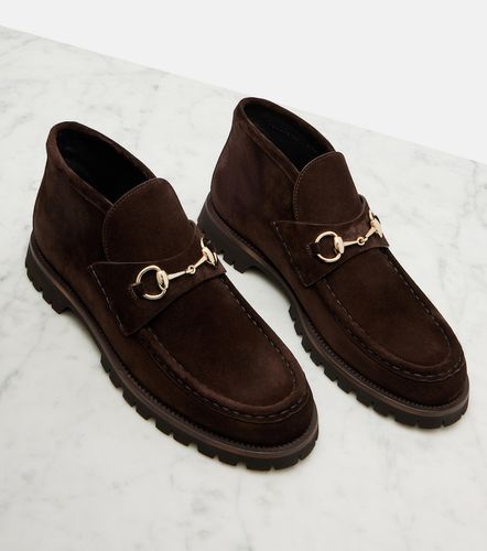 Gucci Bottines Horsebit en daim - Gucci - Modalova