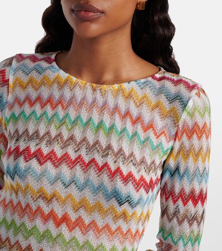 Robe en lamé à motif zigzag - Missoni - Modalova