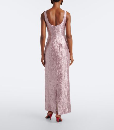 Robe longue à effet froissé - Versace - Modalova