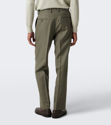 Pantalon droit en laine à rayures - Auralee - Modalova