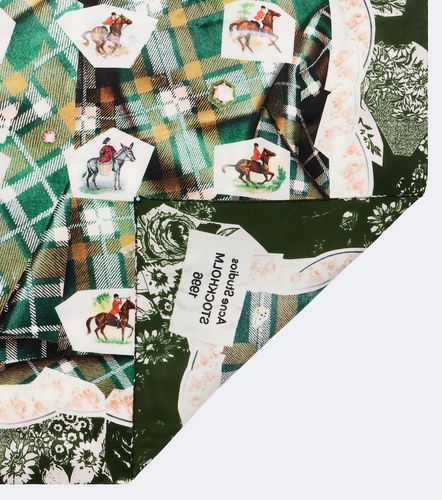 Foulard en satin de soie à imprimé - Acne Studios - Modalova