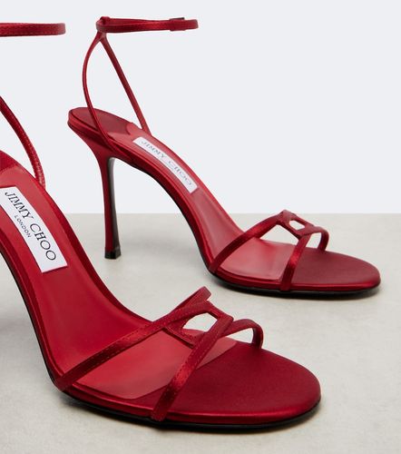 Sandales Leo 100 en satin - Jimmy Choo - Modalova