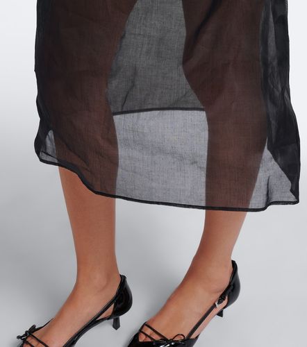 Prada Jupe midi en organza de coton - Prada - Modalova
